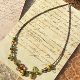 Forest Amber Leaf Necklace